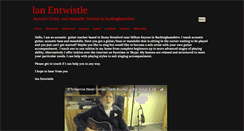 Desktop Screenshot of ianentwistle.co.uk